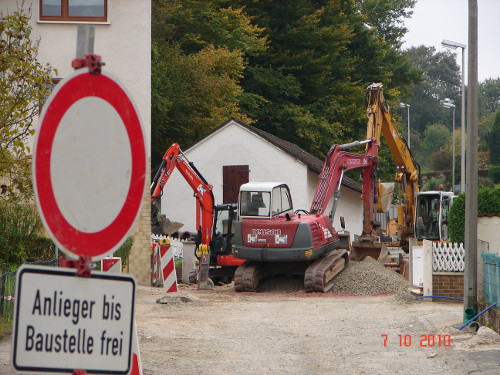 Kanalbau in der Schoenebergstrasse